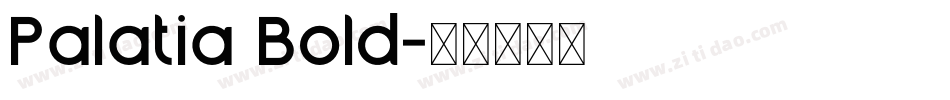 Palatia Bold字体转换